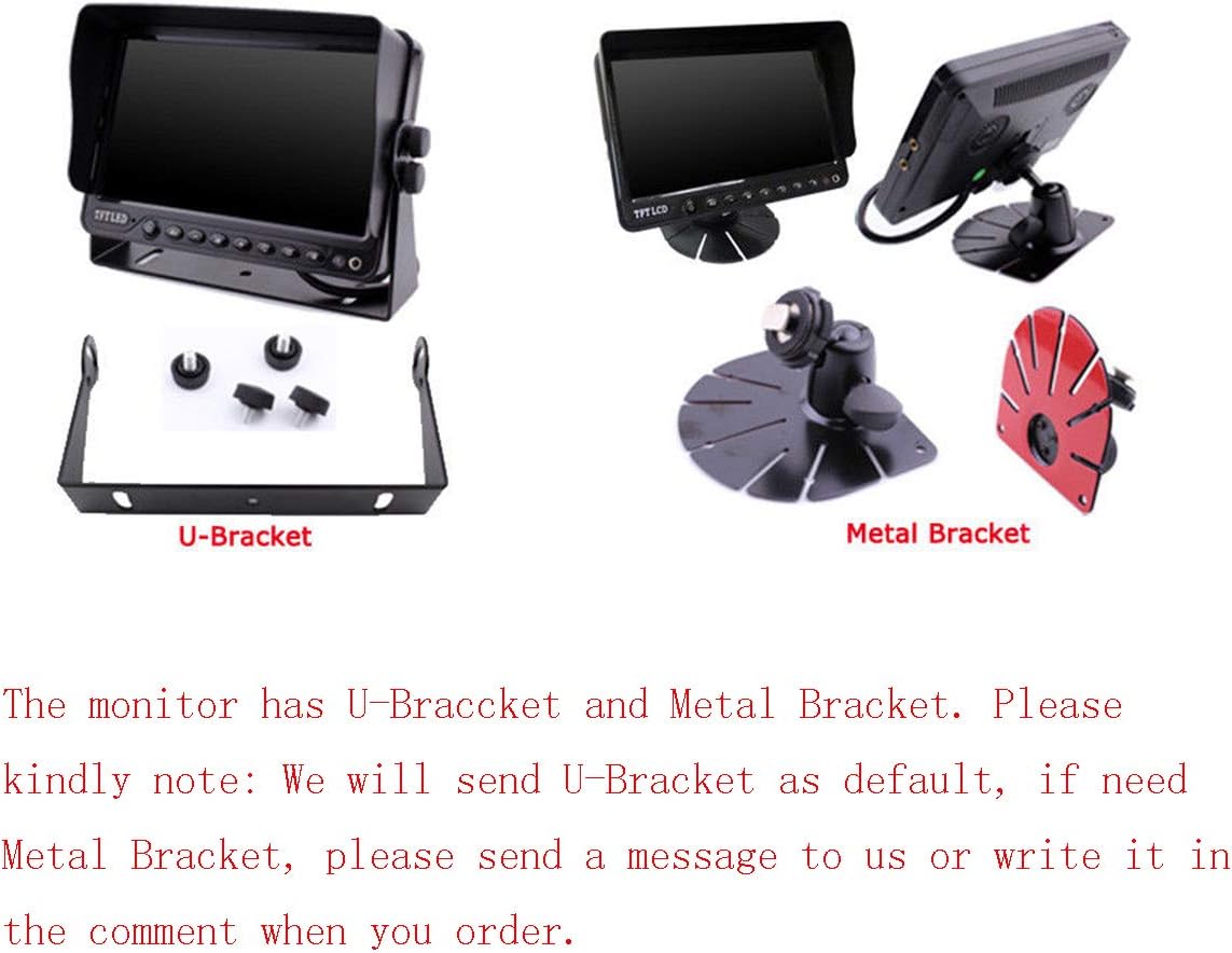 9 inch Monitor Built-in DVR Backup Camera System with Quad Split Screen V947