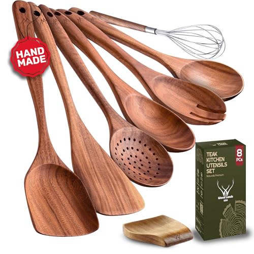 Wooden Spoons and Spatulas 6-Piece Non-Stick Cookware E7510