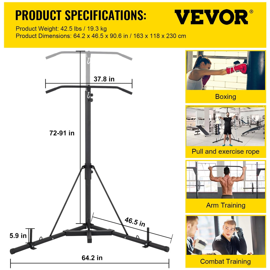 Foldable Height Adjustable Punching Bag Stand B232830