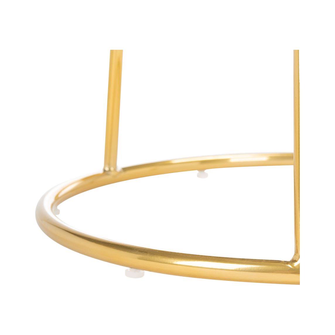 Lilac / Gold Round Bar Stool J9683