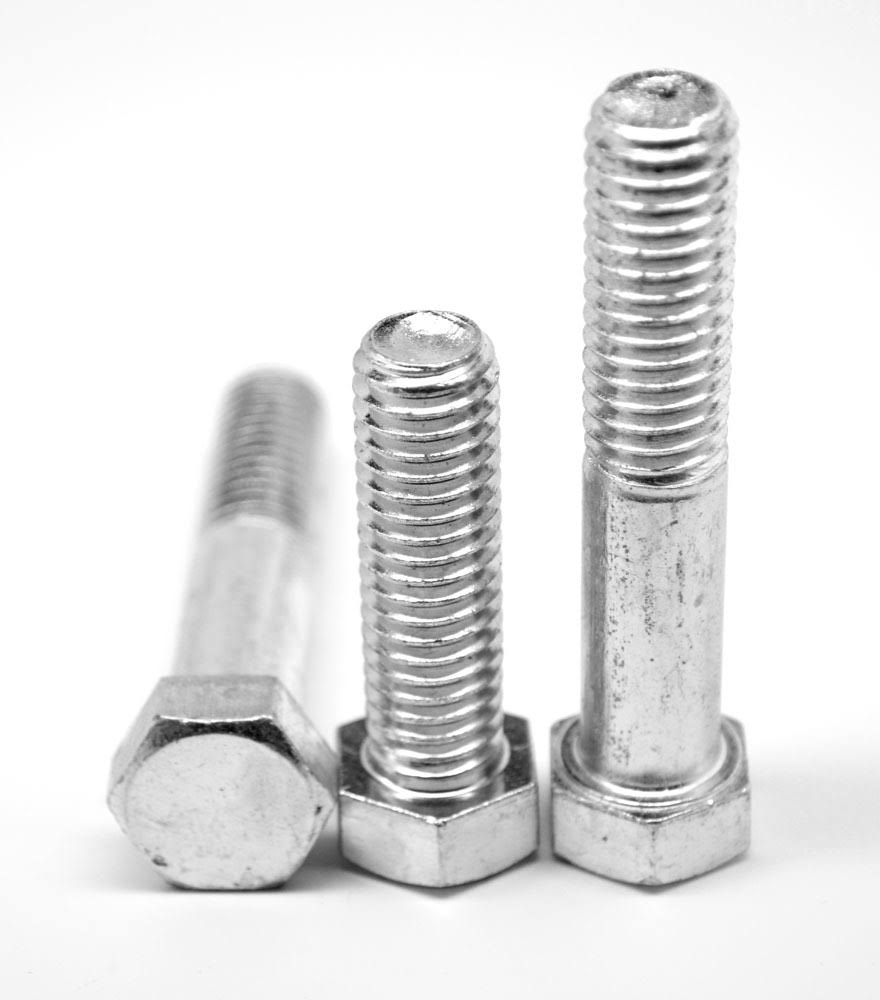 9/16x22-18 x 2 3/4x22 Fine Thread Grade 5 Hex Cap Screw Medium Carbon Steel Zinc Plated O1166