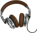 Wired Headphone with 3.5mm Jack, Detachable Over Ear Foldable, Eco-Leather (Brown) Pack of 2 O7773