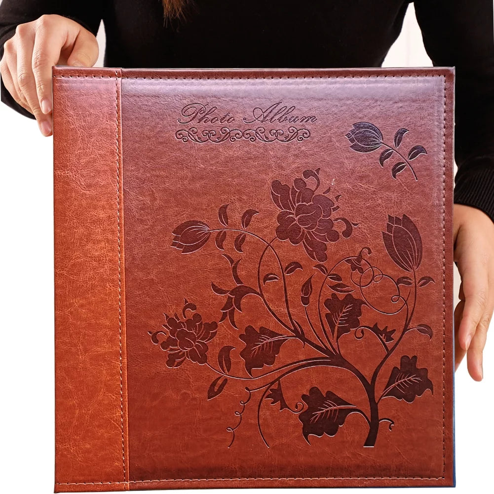 4x6 600 Pockets Photo Album with Leather Cover O623356