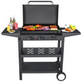 3 Burner Propane Gas Grill Stainless Steel 32,700 BTU Black D16300