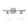 2 Light Bath Bracket, Satin Nickel U5082