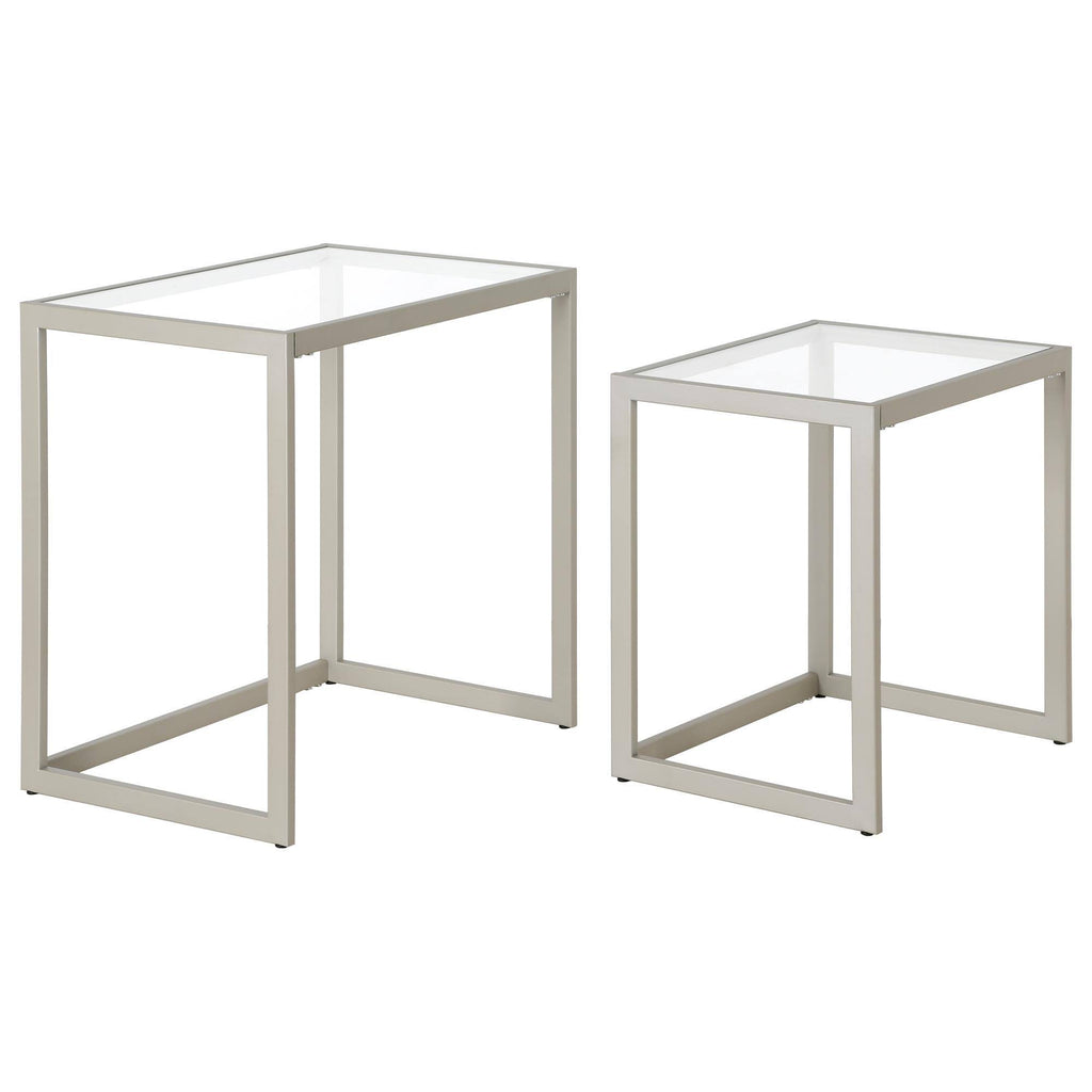 Satin Nickel Nesting Side Table Set X12084