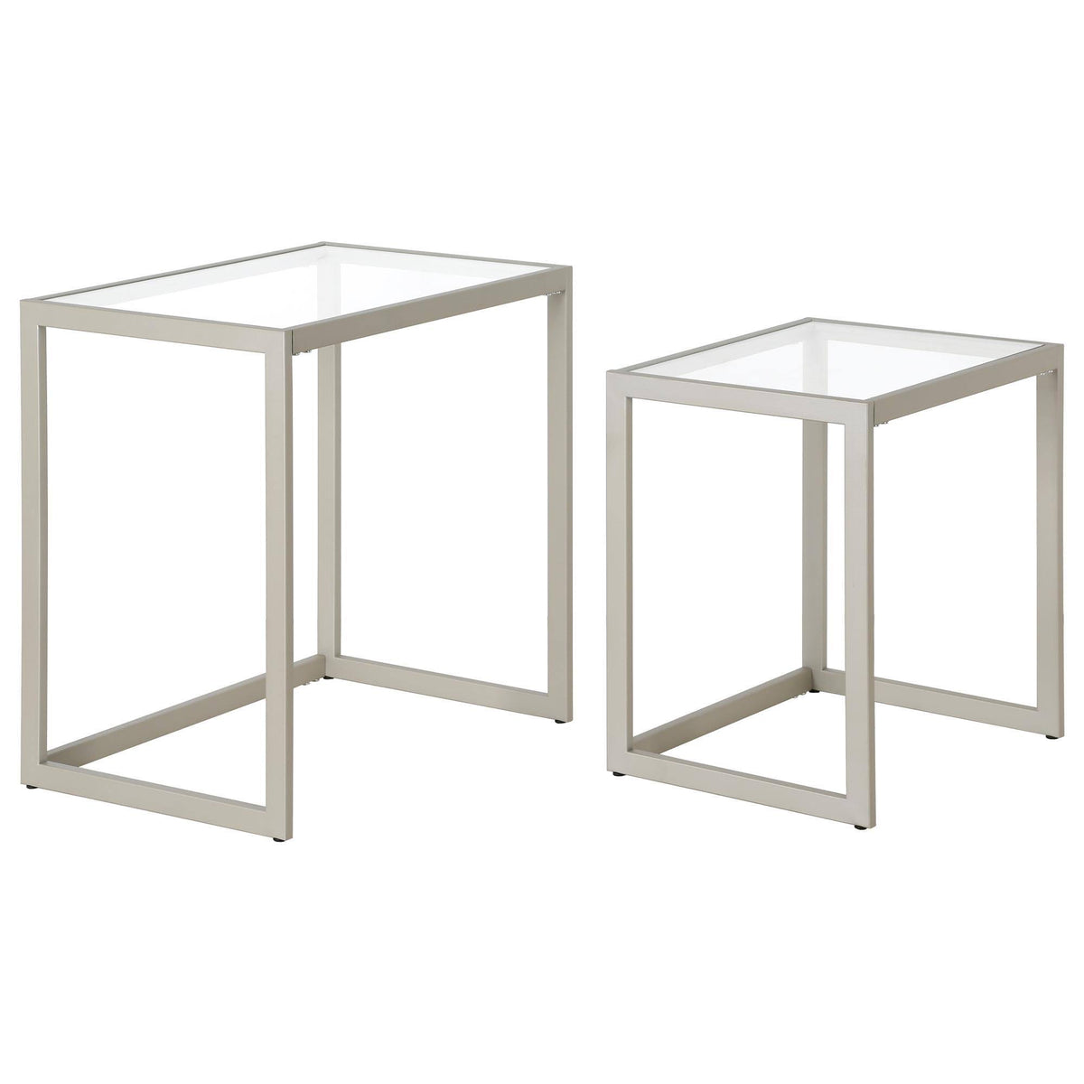 Satin Nickel Nesting Side Table Set X12084