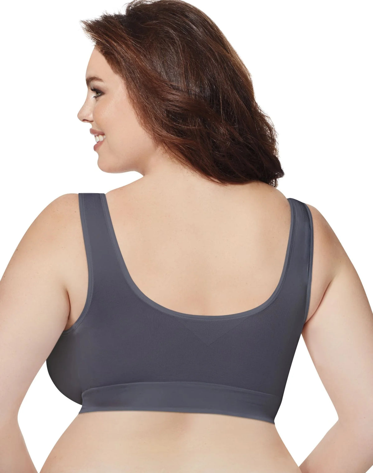White Front-Close Seamless Bra R194494