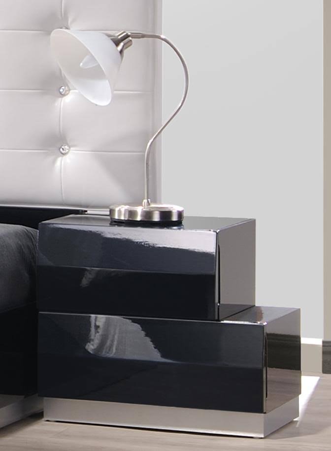 5pc Bedroom Set Black Lacquer M5708