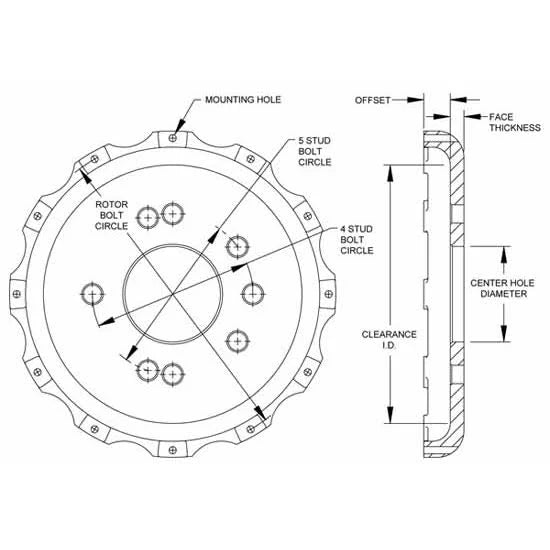 Brake Rotor Hat C287