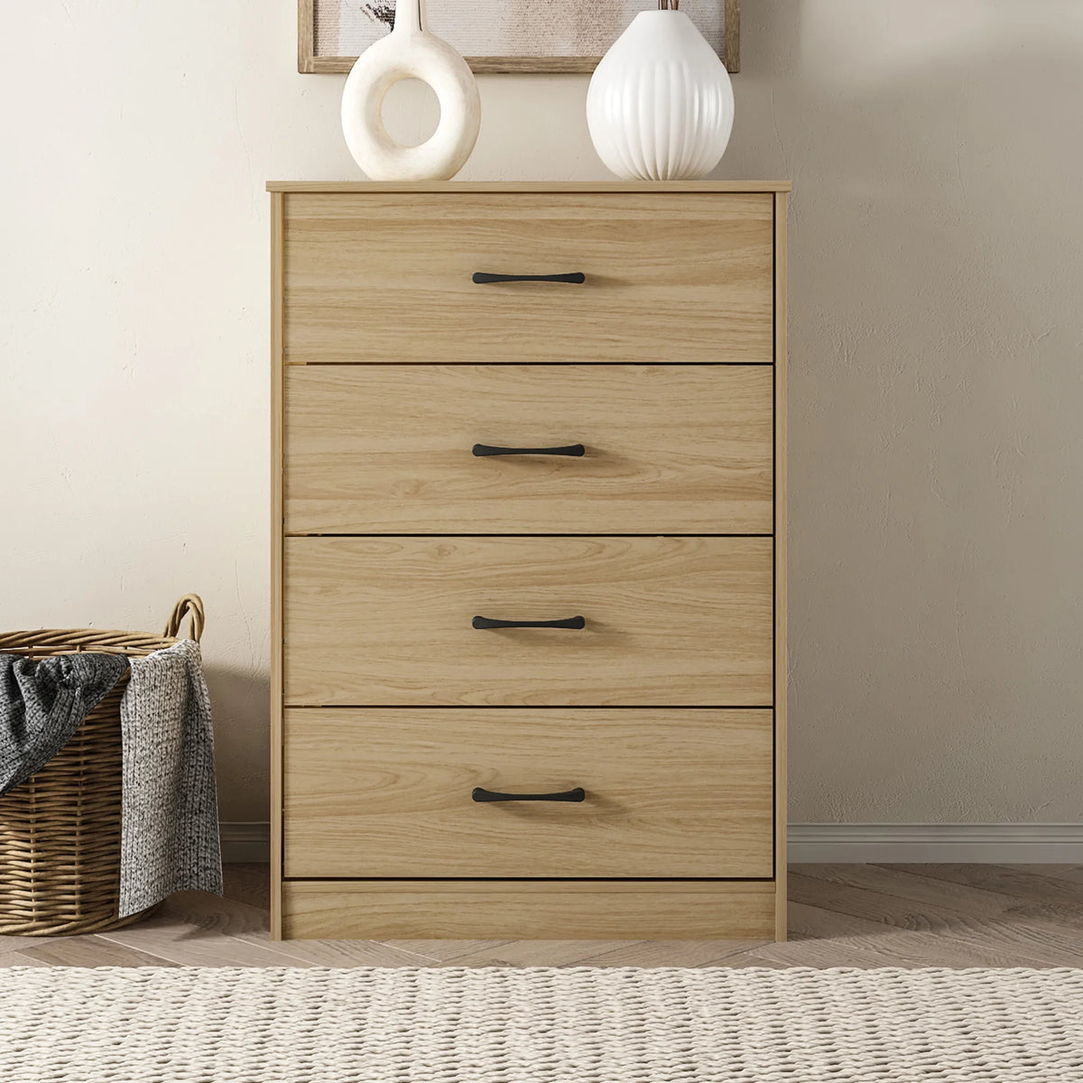 White 4 Drawer Dresser T69218