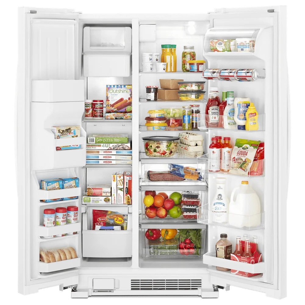25 cu ft. Side-by-Side Refrigerator in Black X472