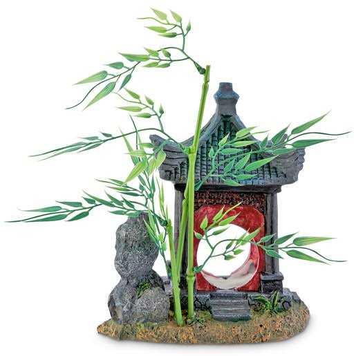 Asian Gazebo with Bamboo Ornament L1493