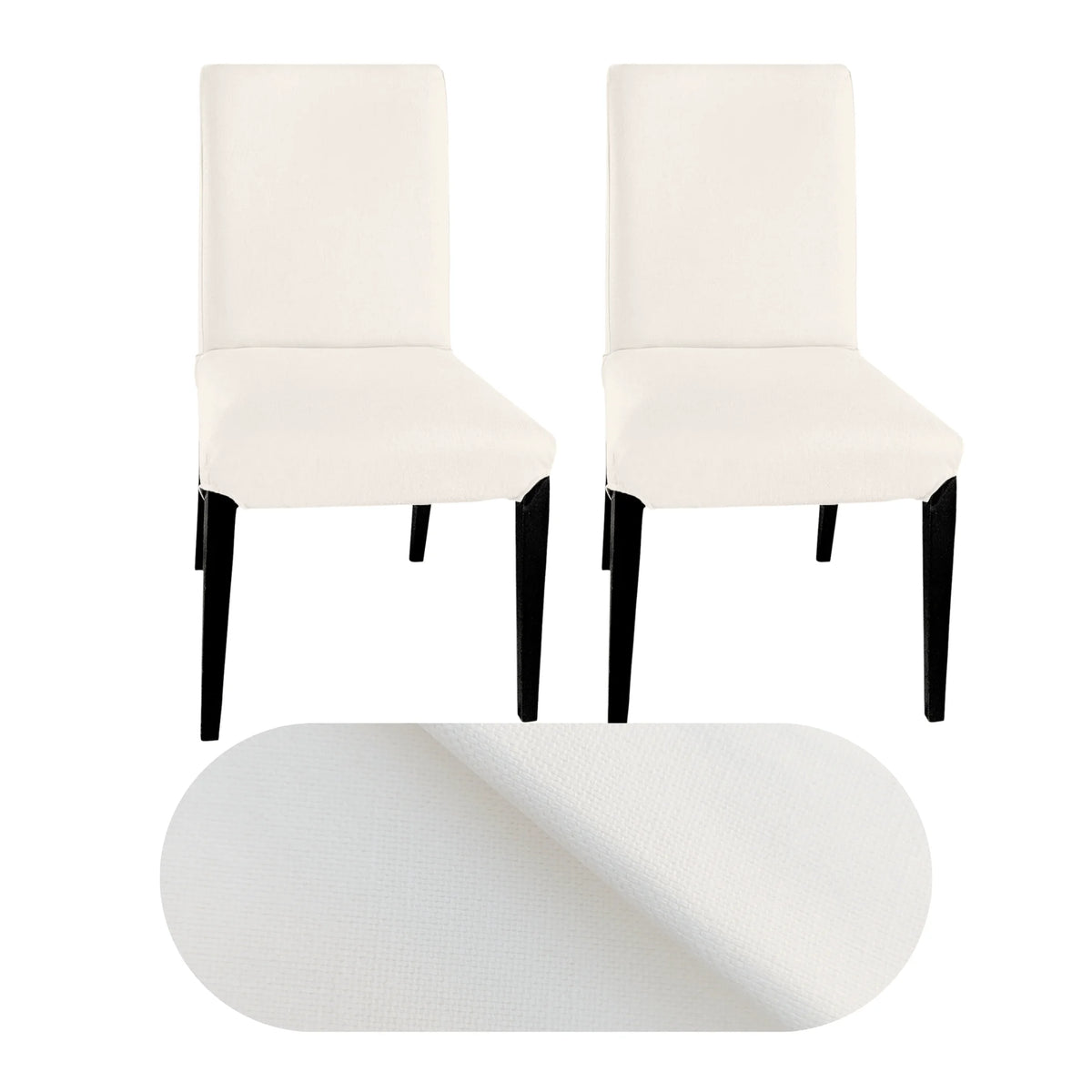 100% European Linen Cotton Slipcover Set of 2 L92313