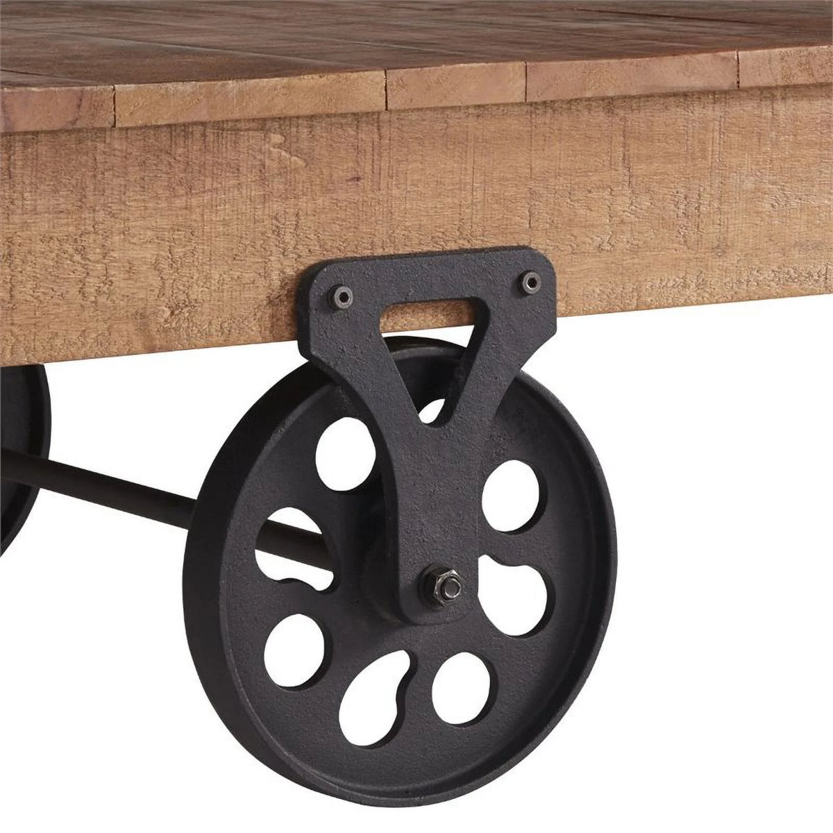 Wood End Table in Dark Brown V238384