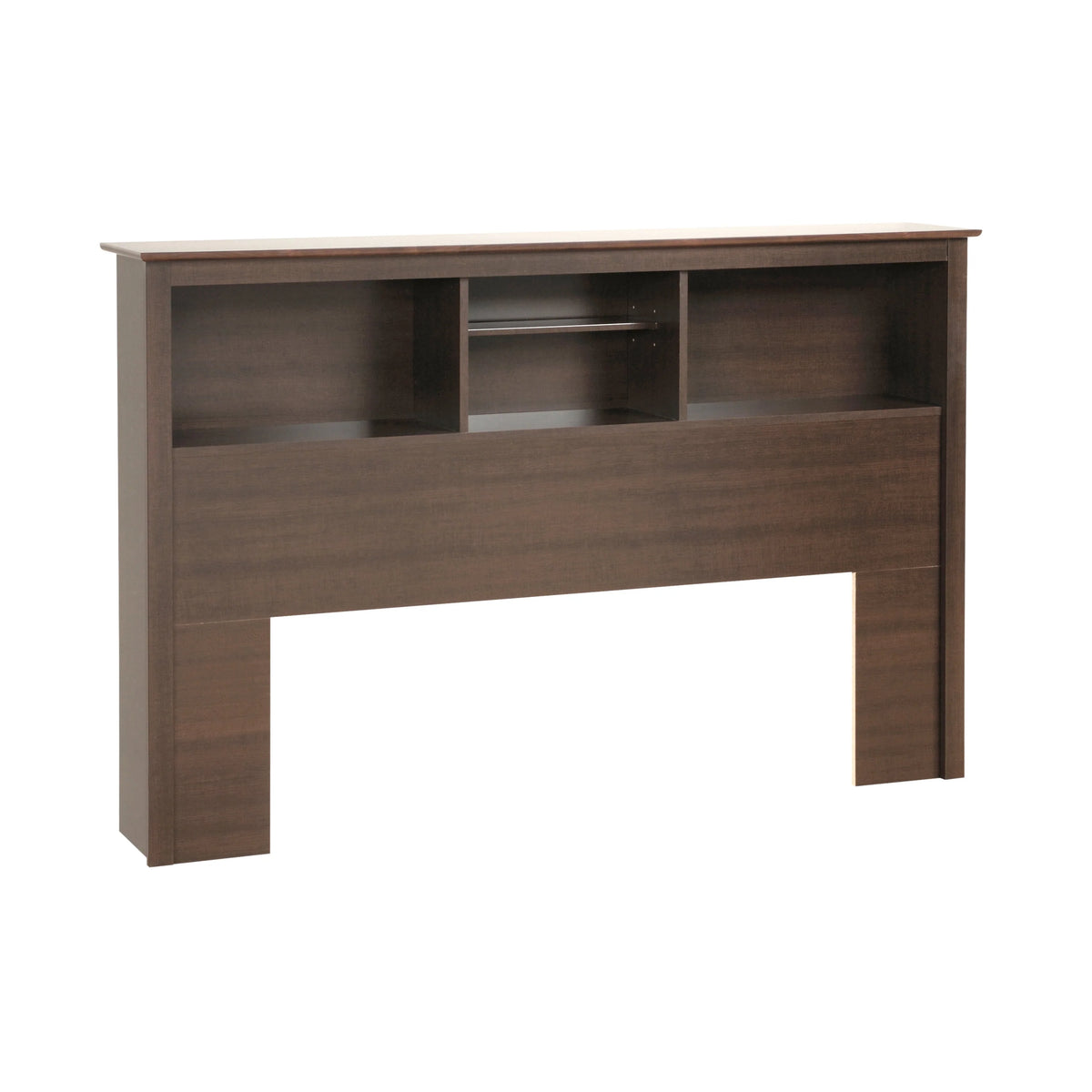 White Full/Queen Bookcase Headboard C668