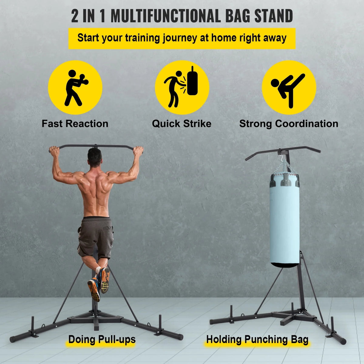 Foldable Height Adjustable Punching Bag Stand B232830