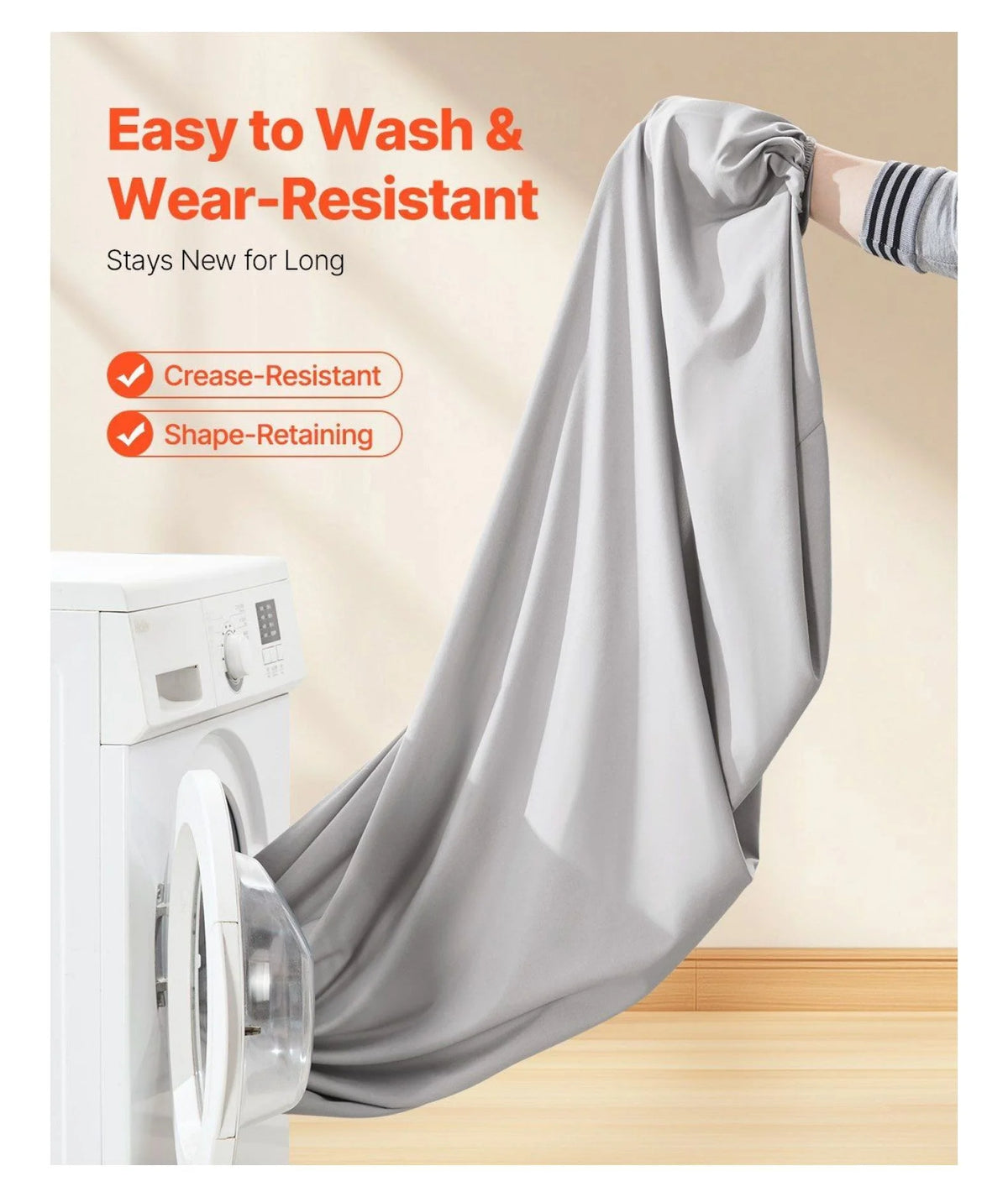 Twin XL Microfiber Fitted Sheet 2 Pack Light Gray N6903