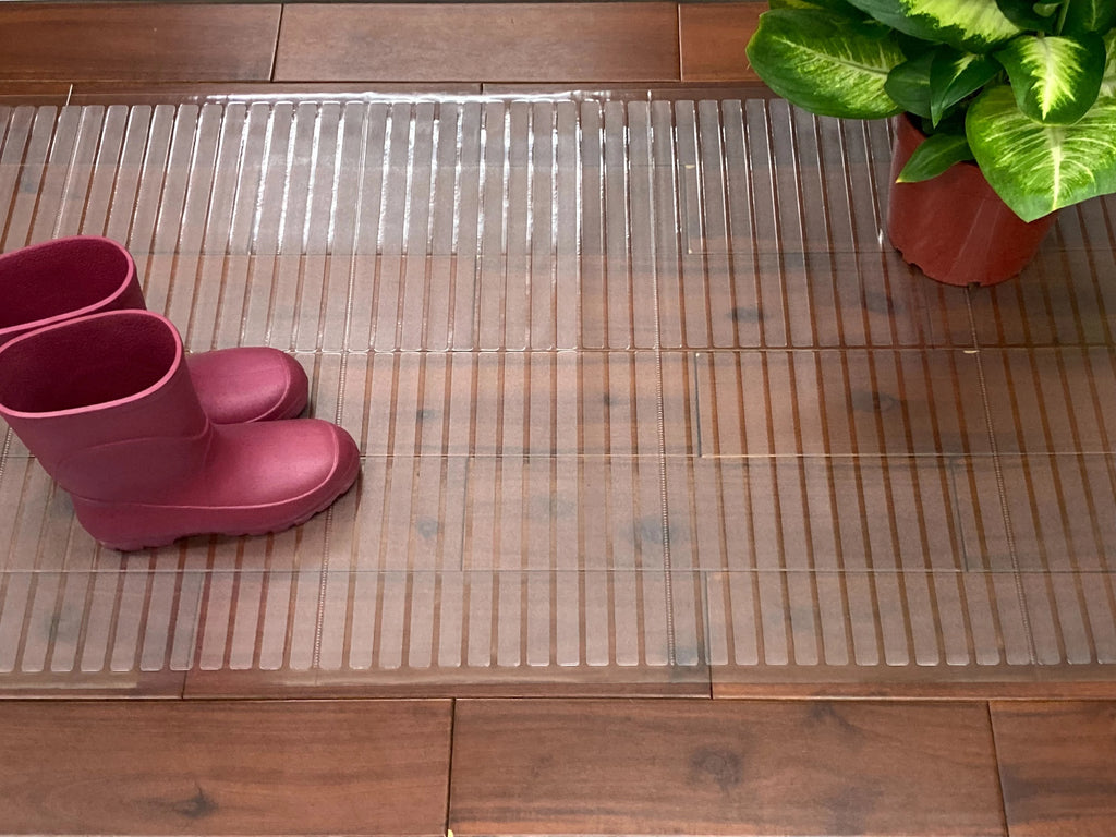 Clear Waterproof Non-Slip Runner Rug D128263