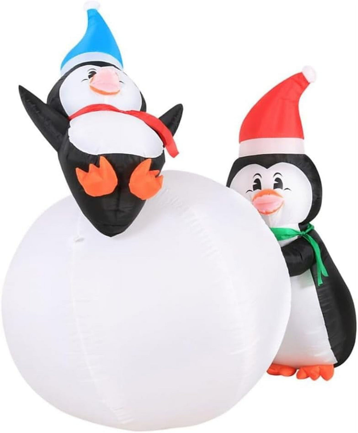 6 Foot Inflatable Penguins With Swirling Lights P115