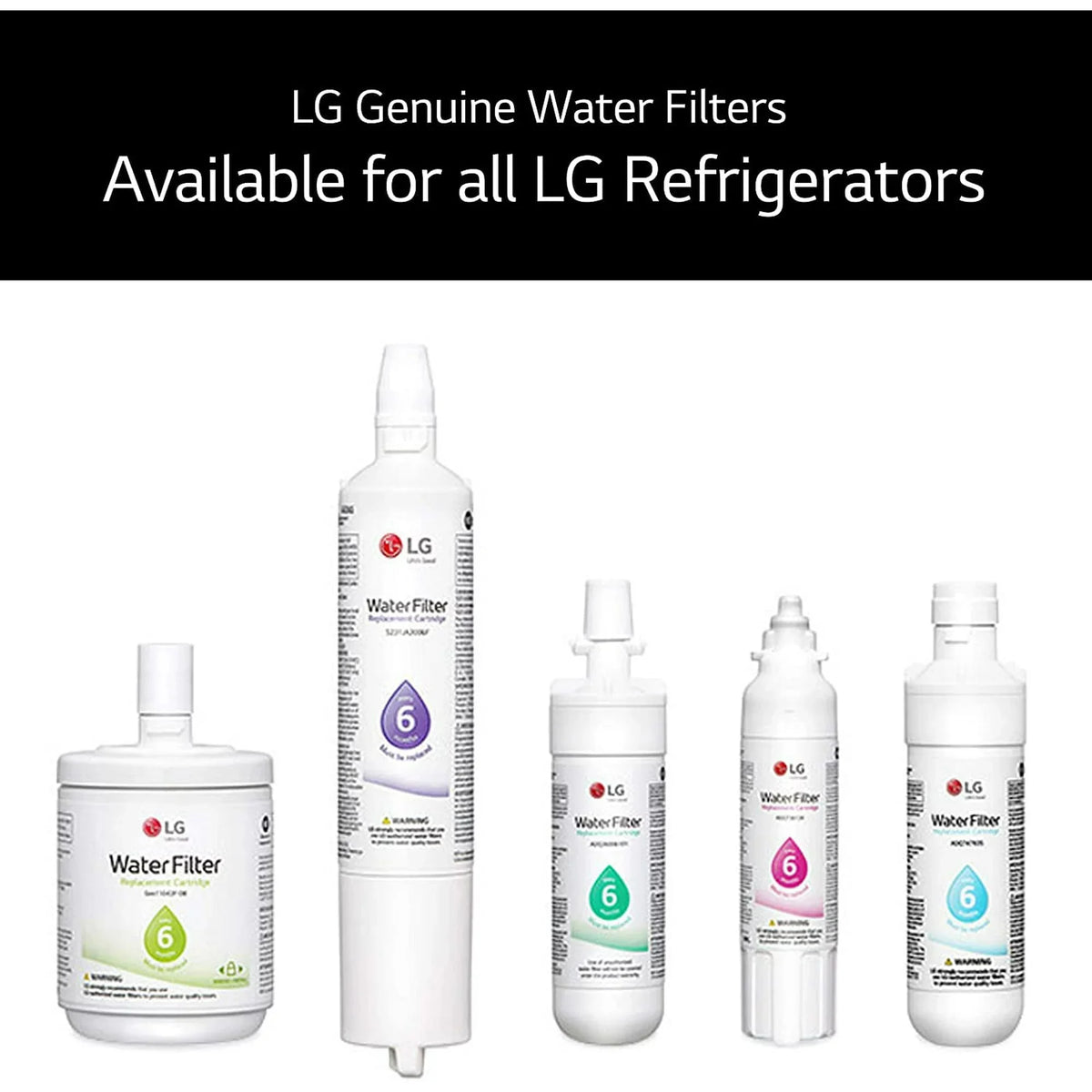 4 Pack Refrigerator Water Filter Replacement S5968