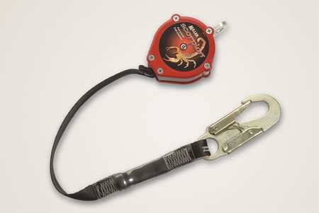 Red Personal Fall Limiter with Carabiner and Swivel Shackle I210862