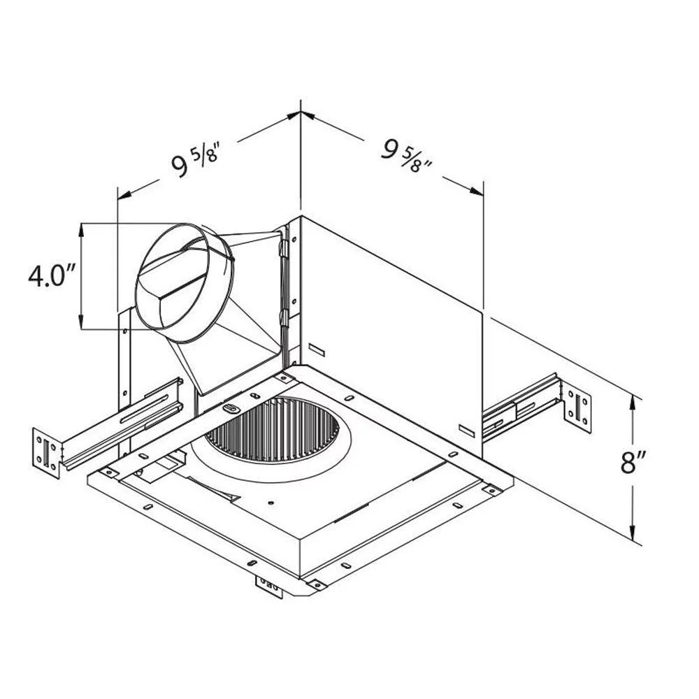 110 CFM Exhaust Bath Fan with Humidity Sensor D8372
