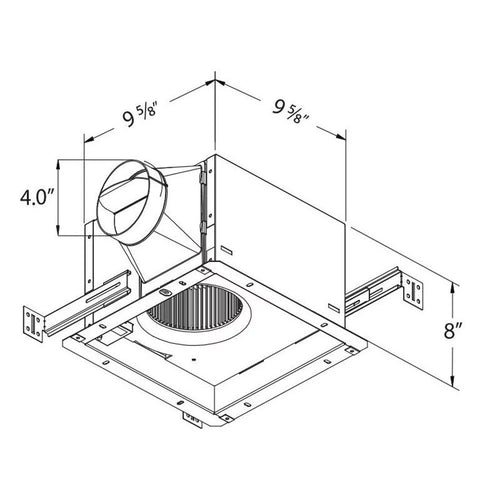 110 CFM Exhaust Bath Fan with Humidity Sensor D8372