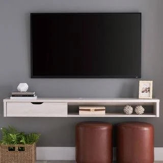 White Oak Floating Wall-Mounted Media Console T58016
