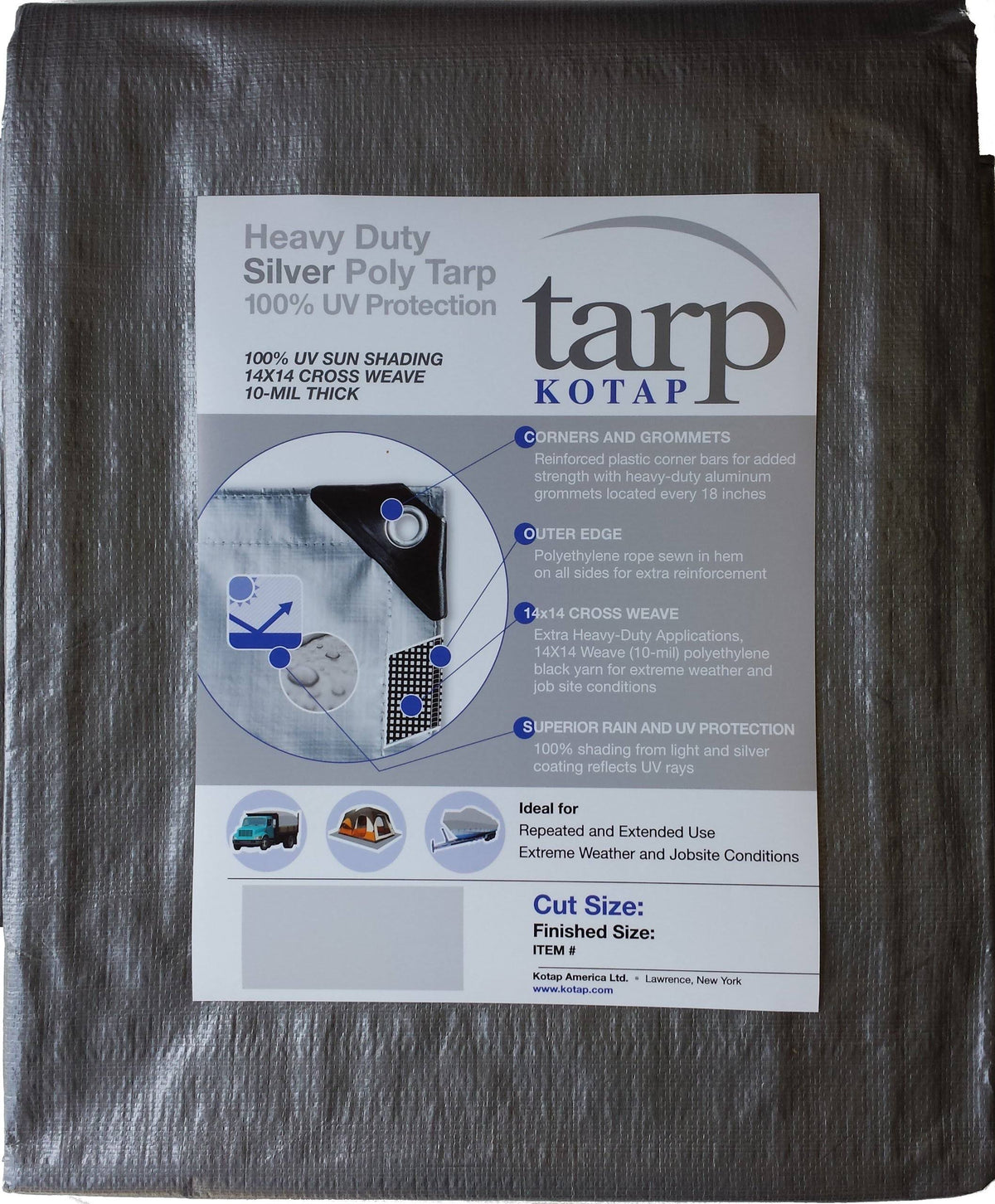 Silver Poly Tarp G98641