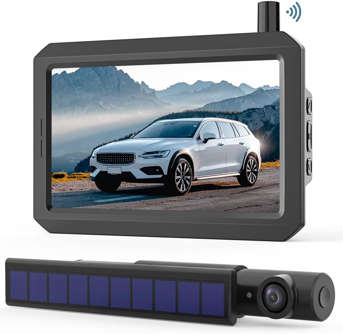 Solar Wireless Backup Camera with 5 Monitor Z50778