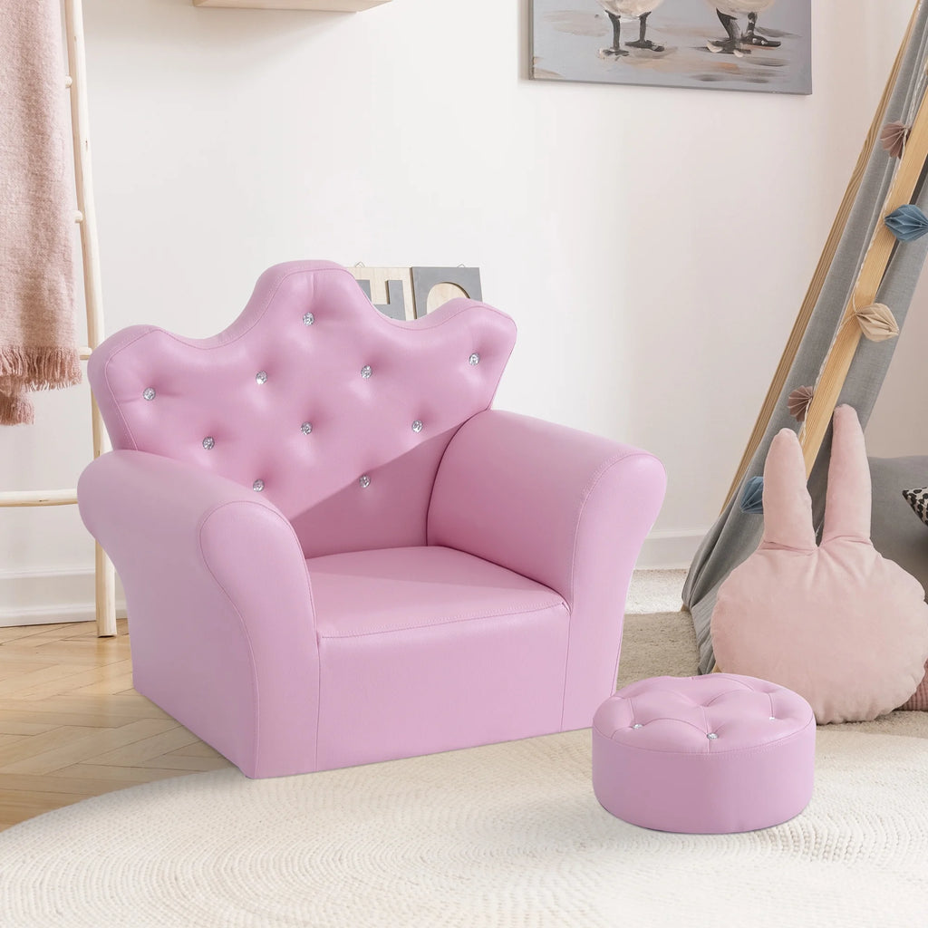 Kids Sofa Set with Footstool D4166