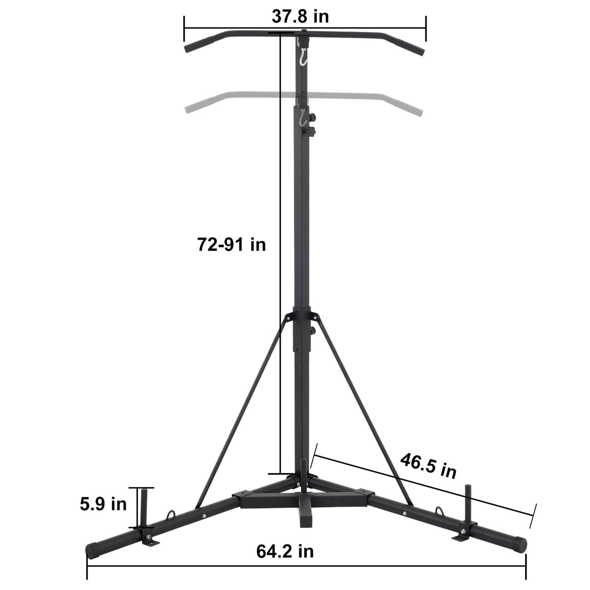 Foldable Height Adjustable Punching Bag Stand B232830
