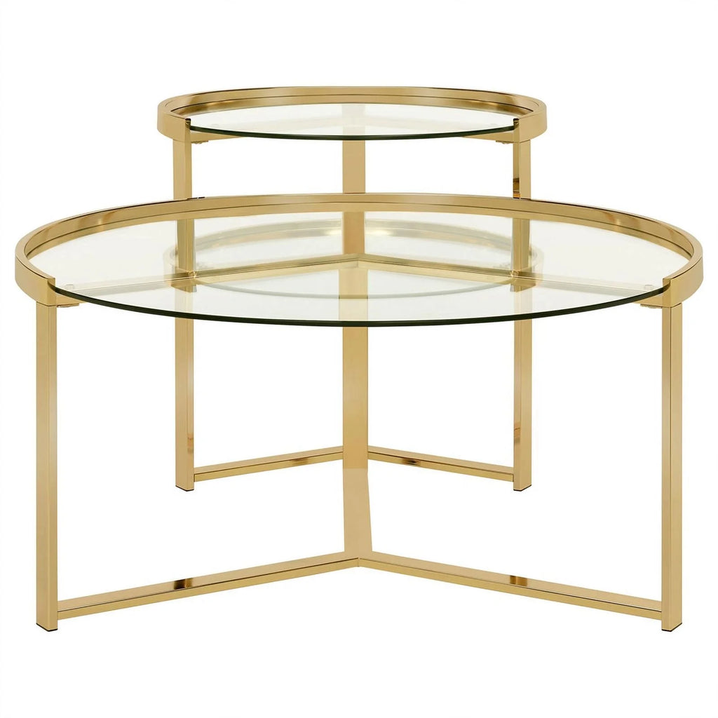 2-piece Metal Round Nesting Table J694372