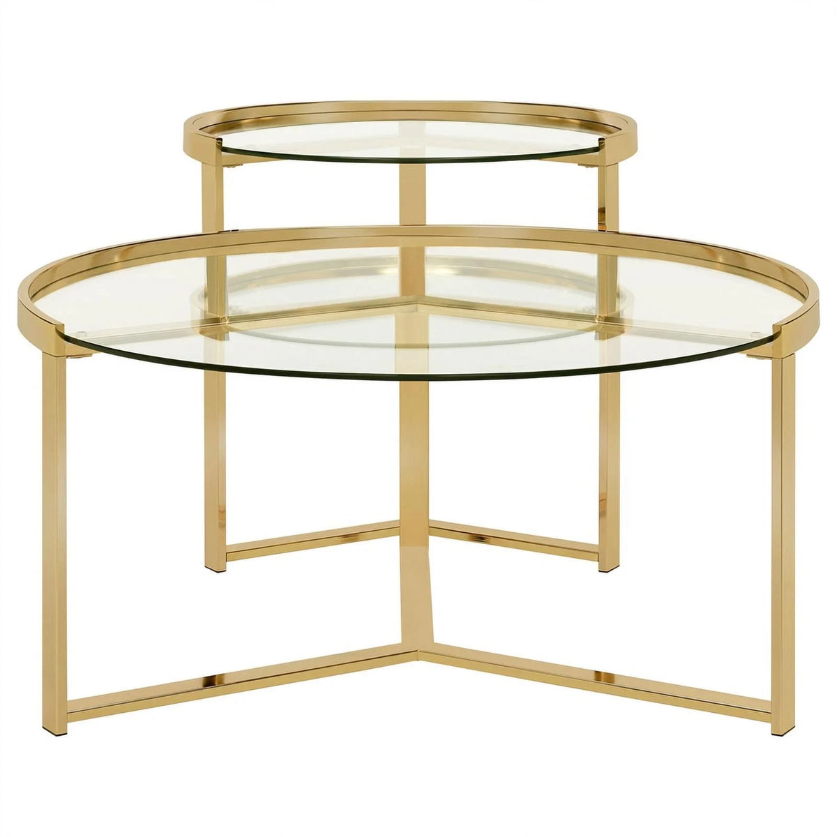 2-piece Metal Round Nesting Table J694372