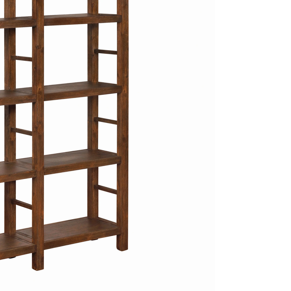 4-tier Double Bookcase Country Brown M26368