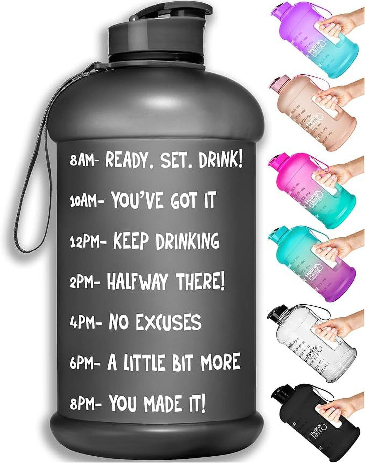 64 oz Half Gallon Water Bottle with Handle I133
