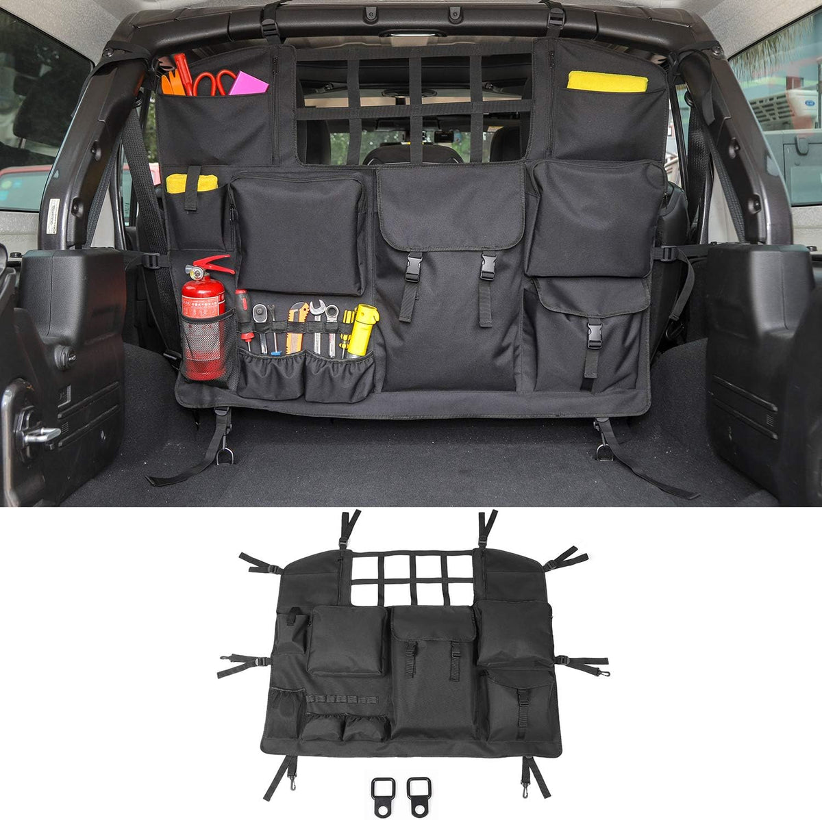Trunk Storage Bag with Multi-Pockets Tool Kits Organizers Cargo Bag D637